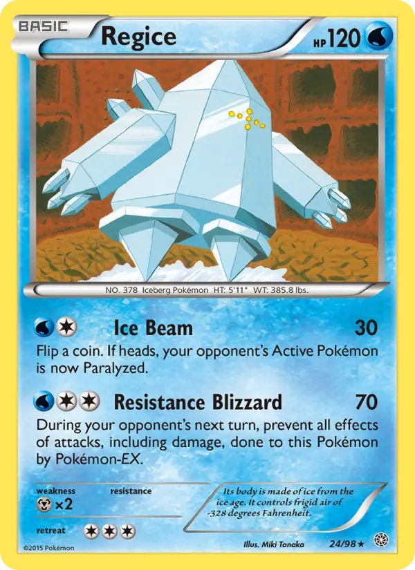 Regice — Ancient Origins card #24