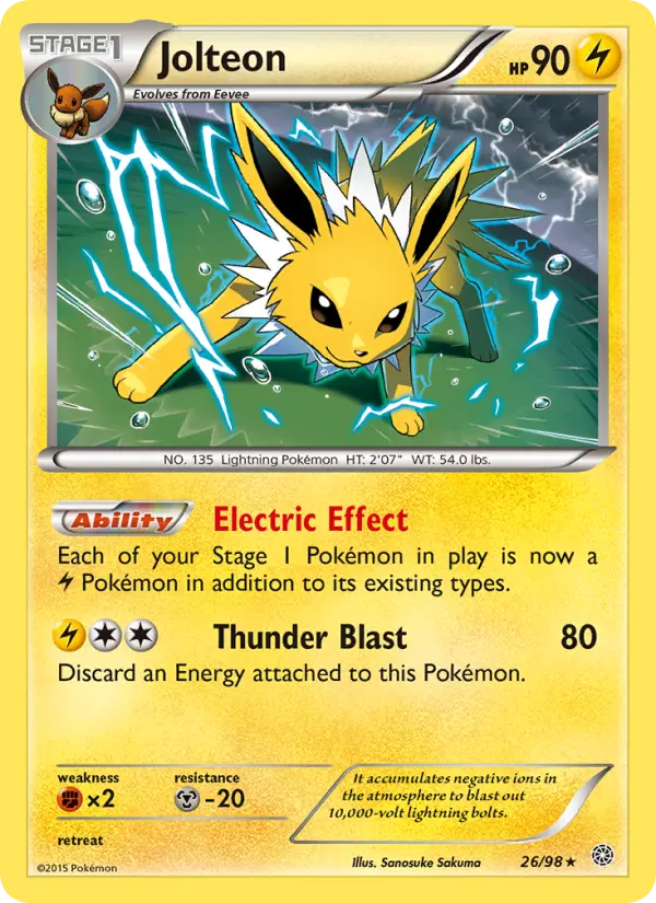 Jolteon — Ancient Origins card #26