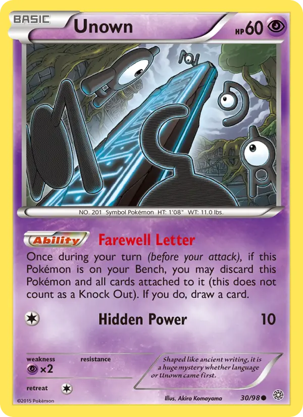 Unown — Ancient Origins card #30