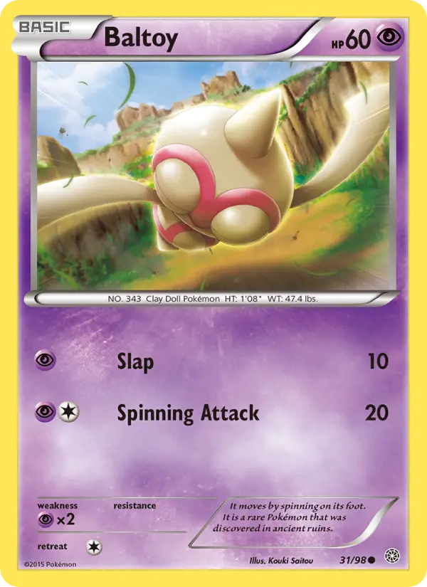 Baltoy — Ancient Origins card #31
