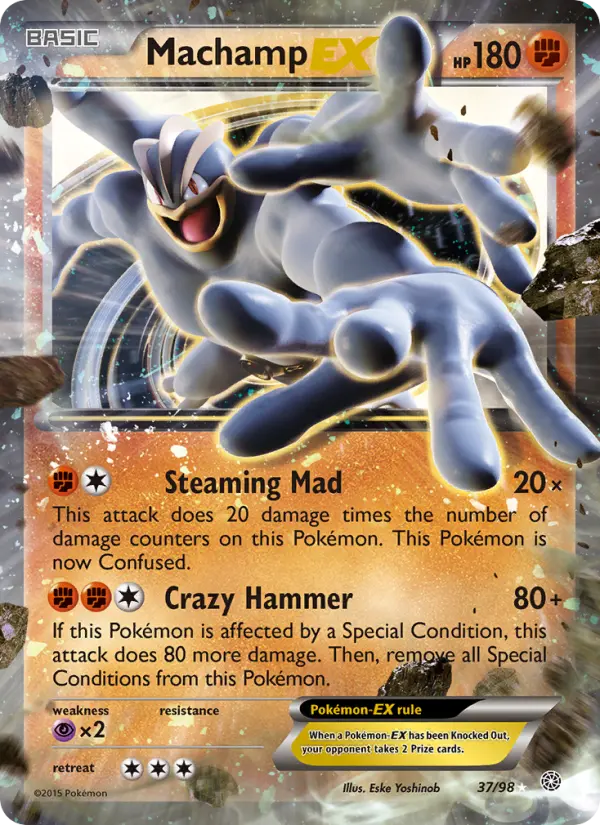 Machamp EX — Ancient Origins card #37