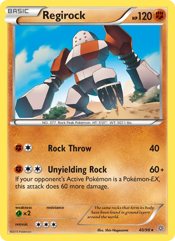 Regirock — Ancient Origins card #40
