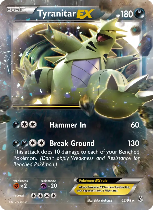 Tyranitar EX — Ancient Origins card #42