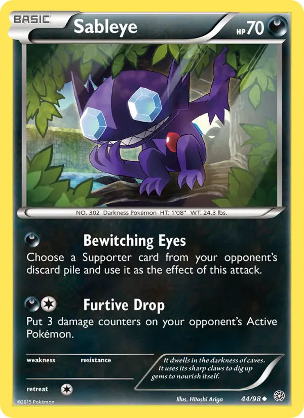 Sableye — Ancient Origins card #44