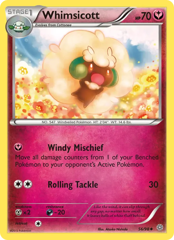 Whimsicott — Ancient Origins card #56