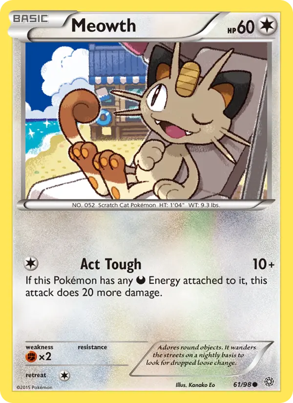 Meowth — Ancient Origins card #61