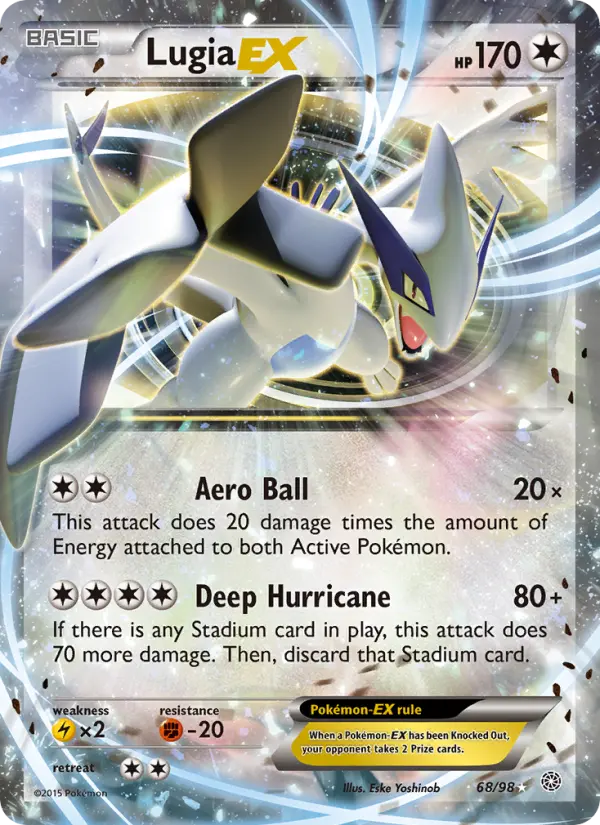 Lugia EX — Ancient Origins card #68