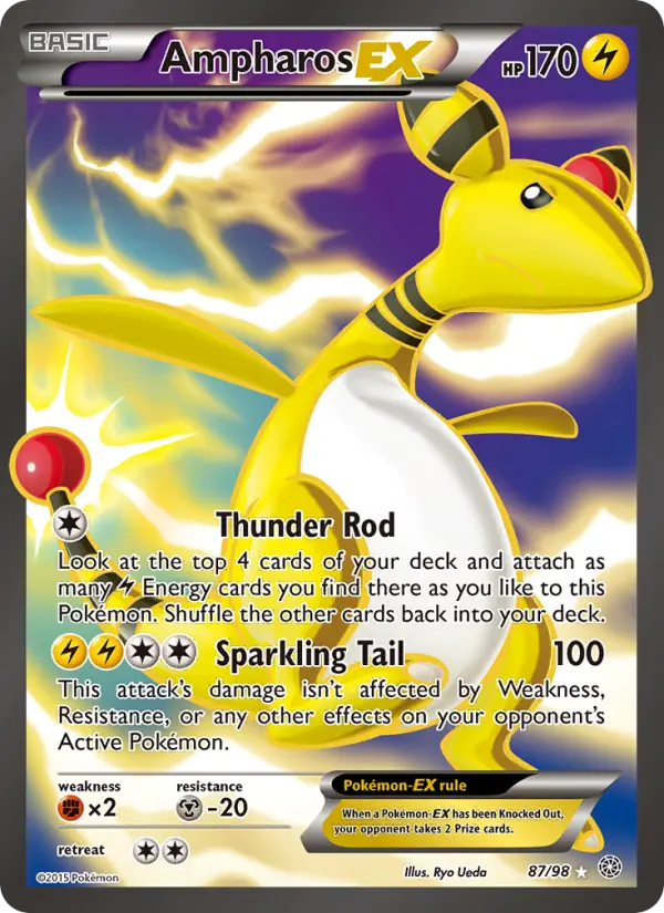 Ampharos EX — Ancient Origins card #87