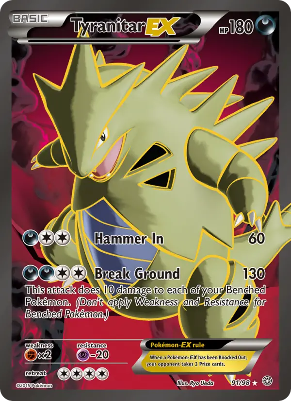 Tyranitar EX — Ancient Origins card #91