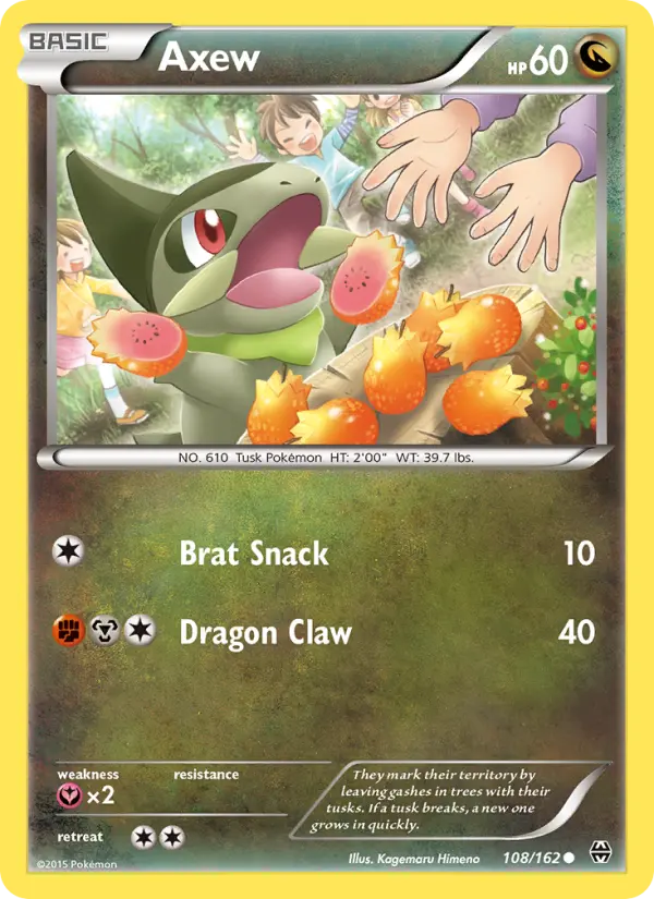 Axew — BREAKthrough card #108