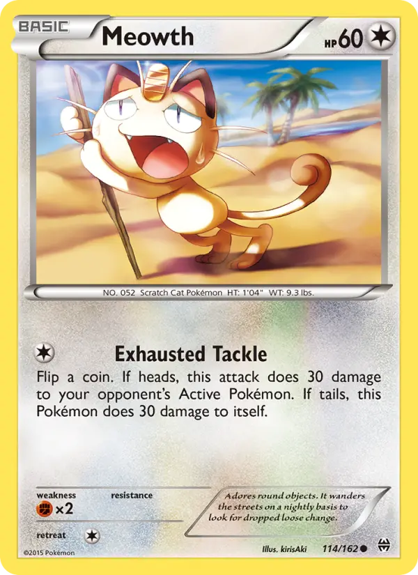 Meowth — BREAKthrough card #114