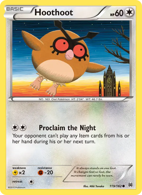 Hoothoot — BREAKthrough card #119