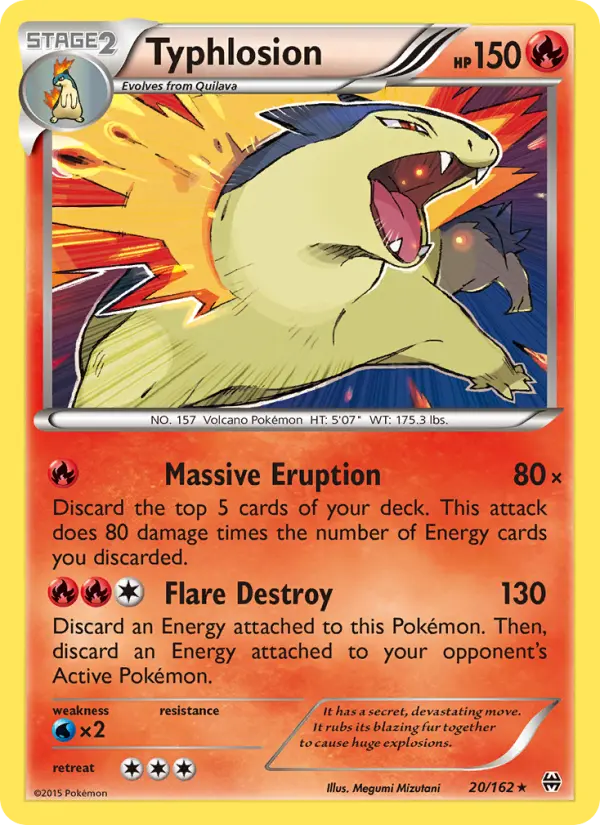 Typhlosion — BREAKthrough card #20