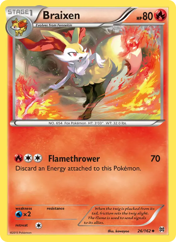 Braixen — BREAKthrough card #26
