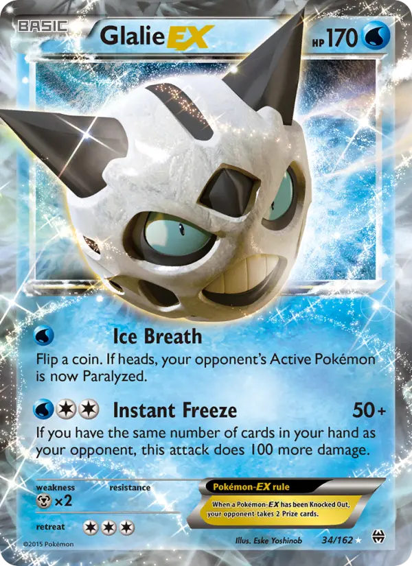 Glalie EX — BREAKthrough card #34
