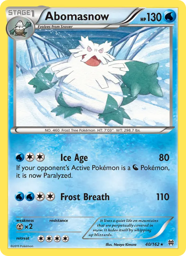 Abomasnow — BREAKthrough card #40