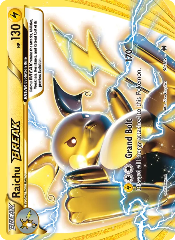 Raichu BREAK — BREAKthrough card #50