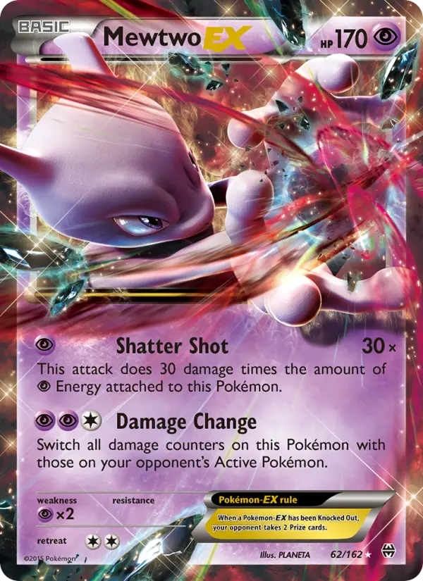 Mewtwo EX — BREAKthrough card #62
