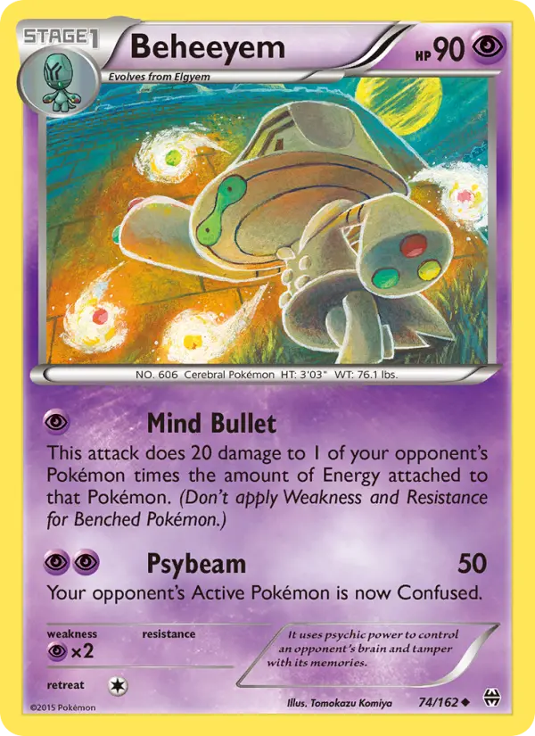 Beheeyem — BREAKthrough card #74