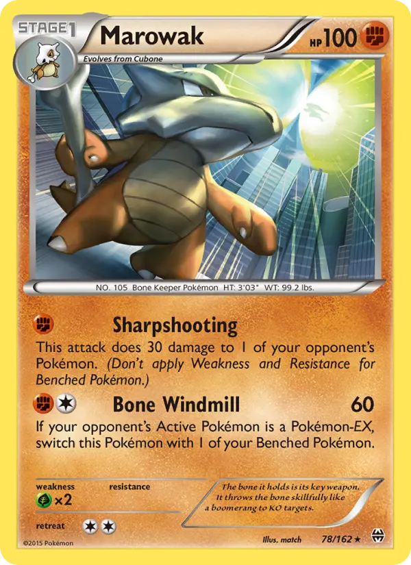 Marowak — BREAKthrough card #78