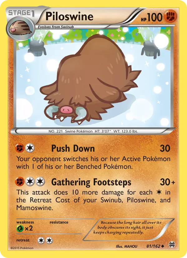 Piloswine — BREAKthrough card #81
