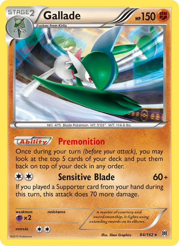 Gallade — BREAKthrough card #84