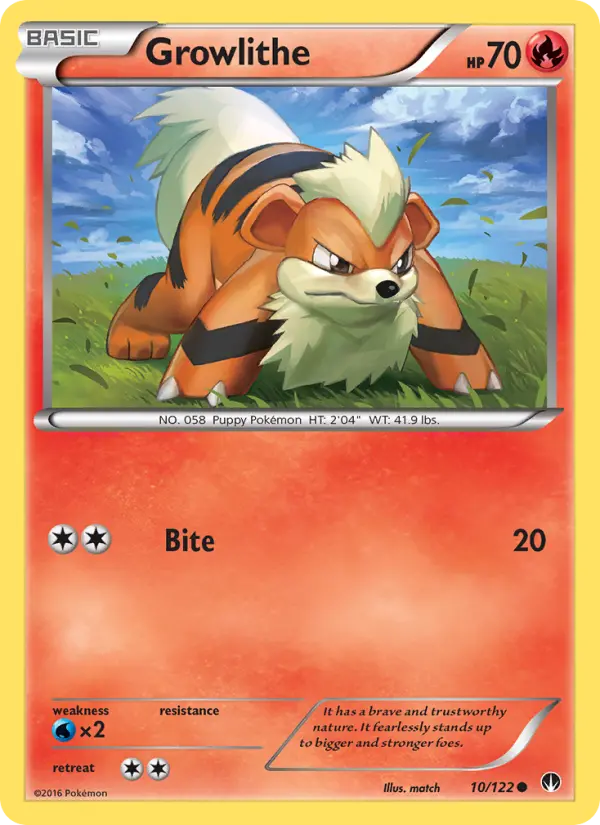 Growlithe — BREAKpoint card #10