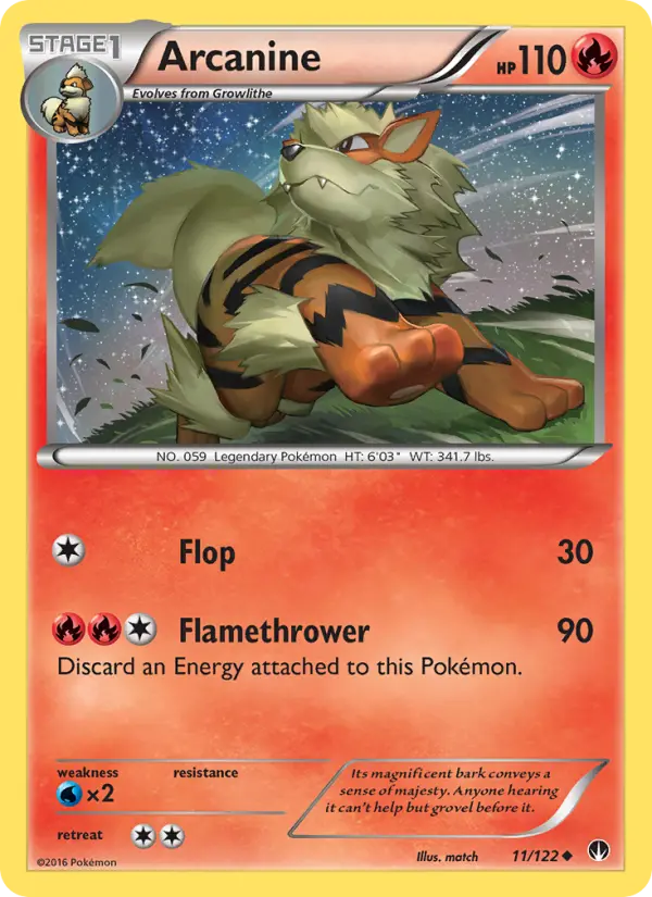 Arcanine — BREAKpoint card #11