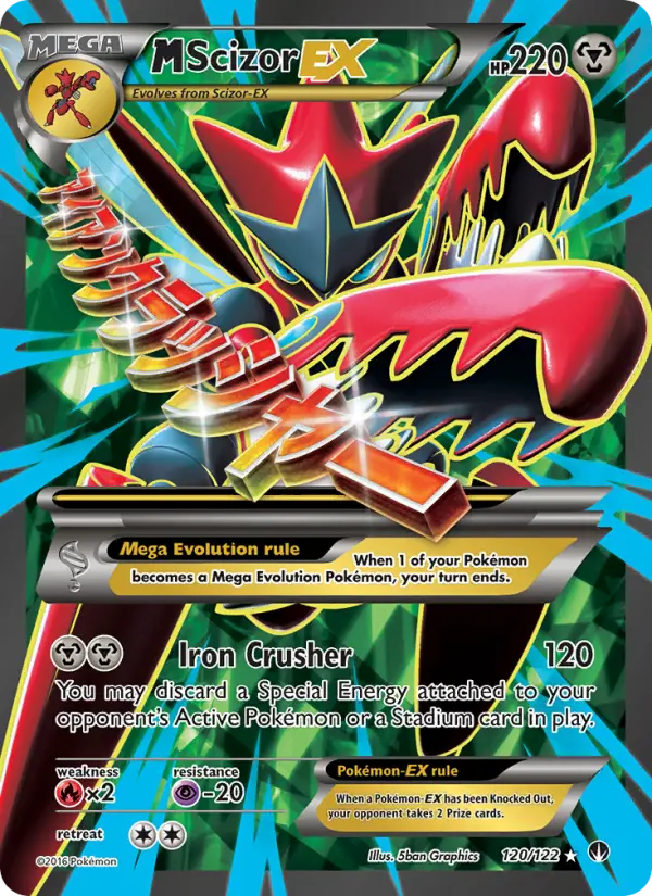 M Scizor EX — BREAKpoint card #120