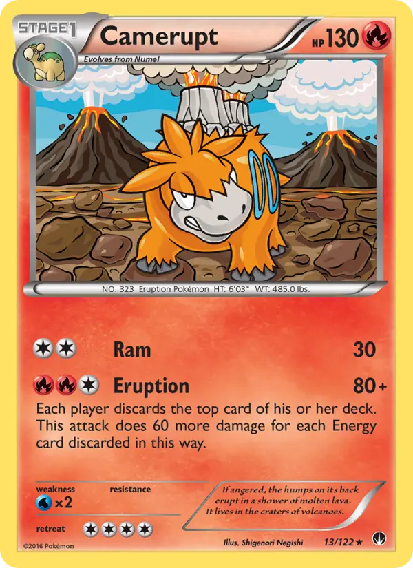 Camerupt — BREAKpoint card #13
