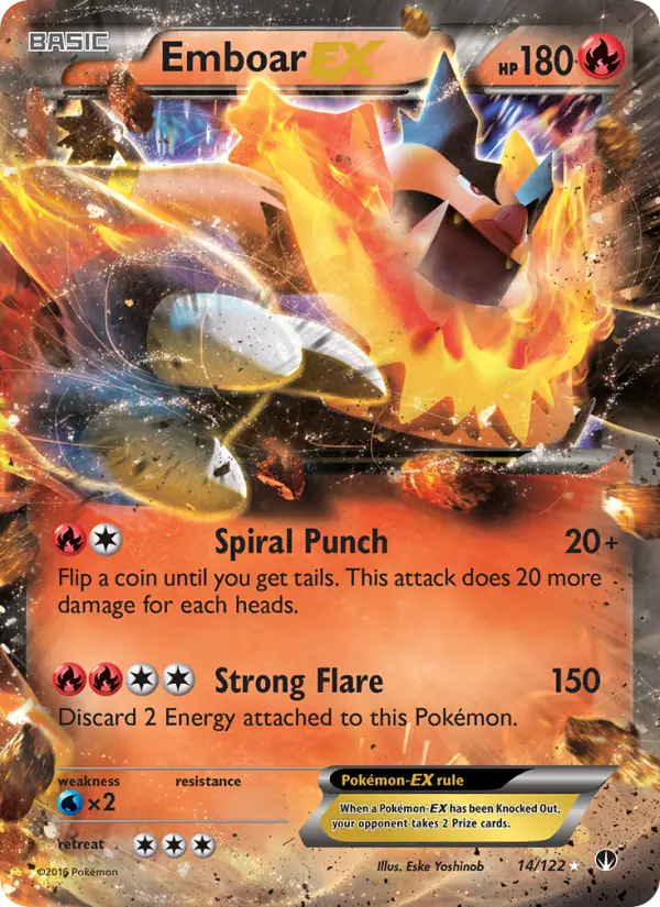 Emboar EX — BREAKpoint card #14