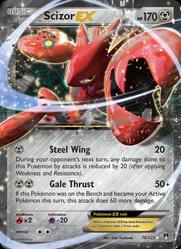 Scizor EX — BREAKpoint card #76