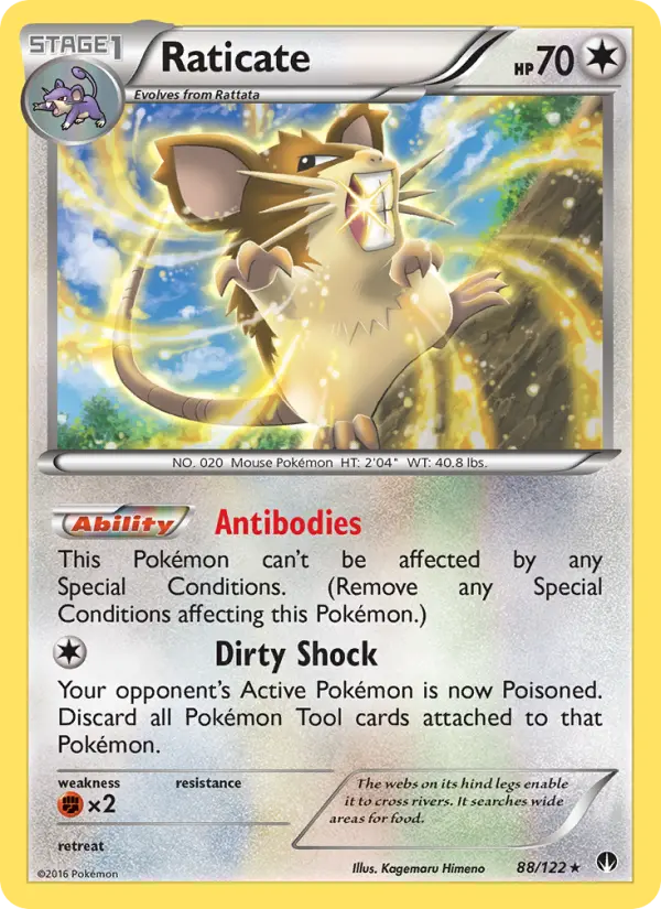 Raticate — BREAKpoint card #88