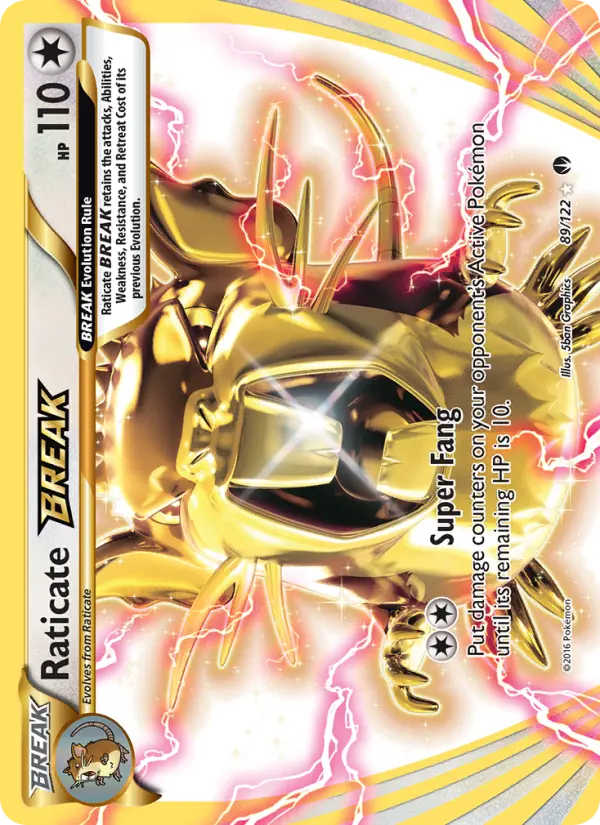 Raticate BREAK — BREAKpoint card #89