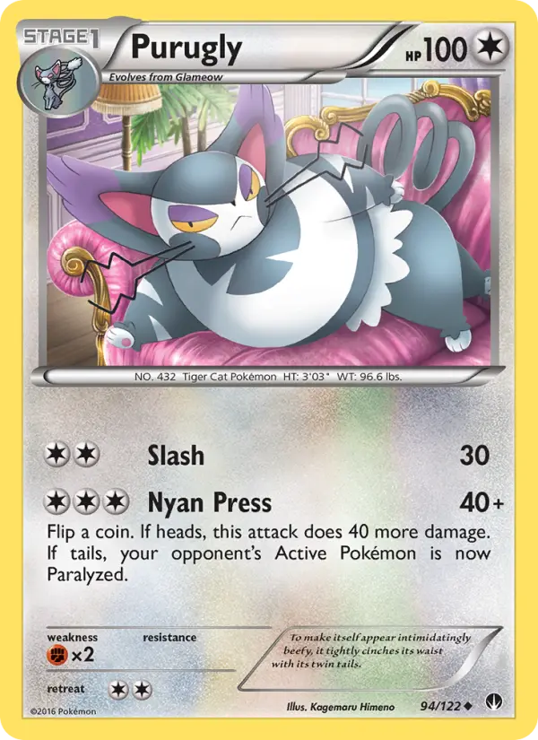 Purugly — BREAKpoint card #94