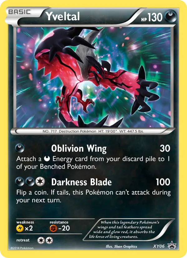 Yveltal — XY Black Star Promos card #XY06