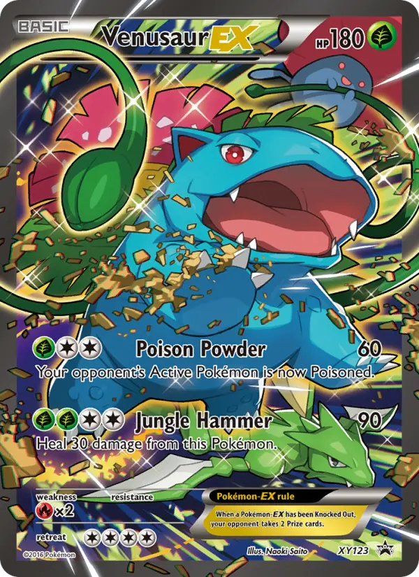 Venusaur EX — XY Black Star Promos card #XY123