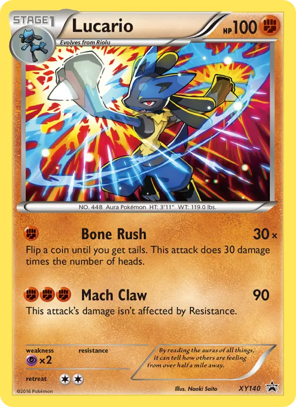 Lucario — XY Black Star Promos card #XY140