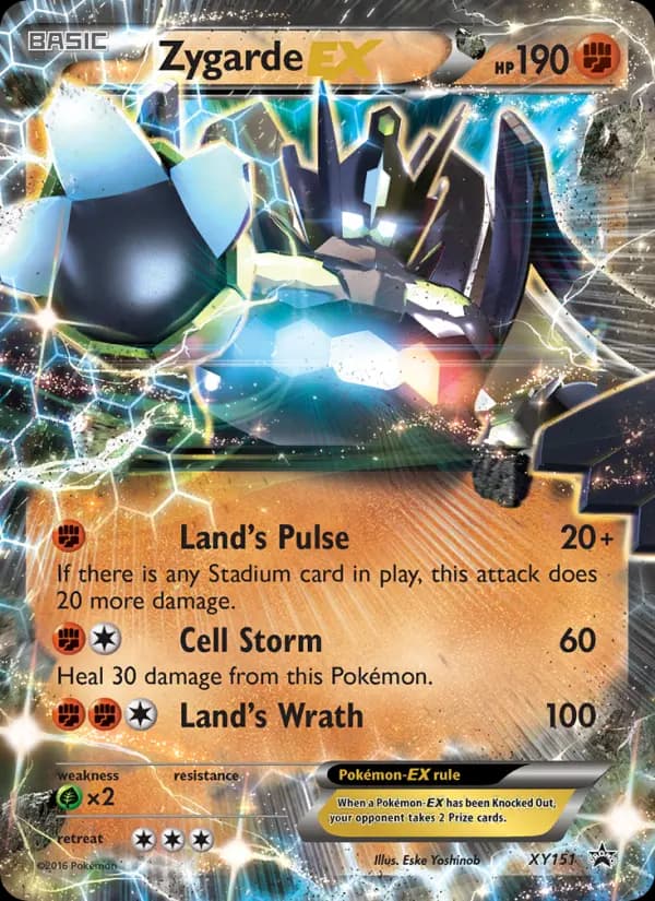 Zygarde EX — XY Black Star Promos card #XY151