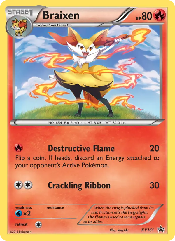 Braixen — XY Black Star Promos card #XY161