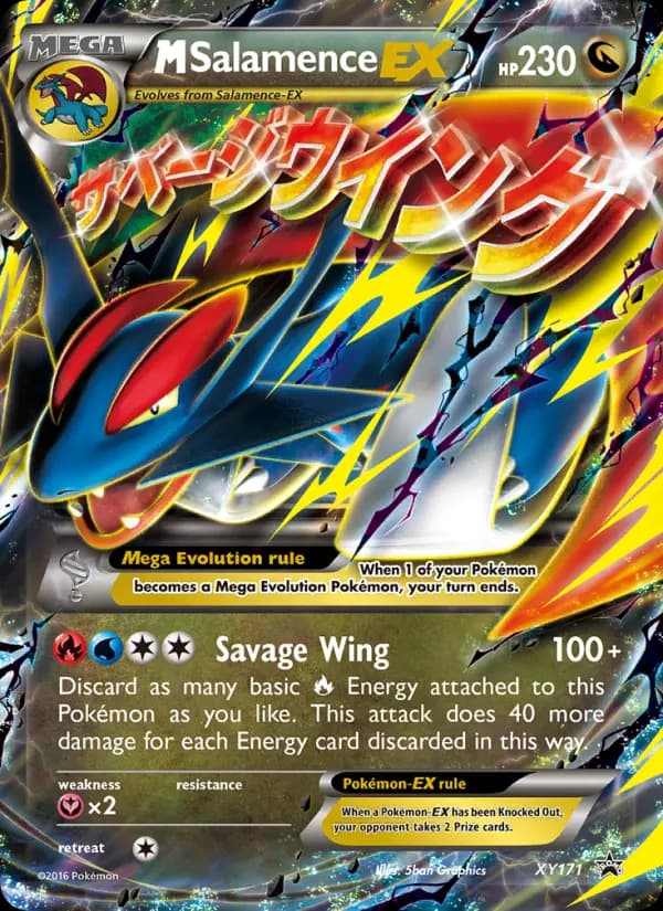 M Salamence-EX — XY Black Star Promos card #XY171