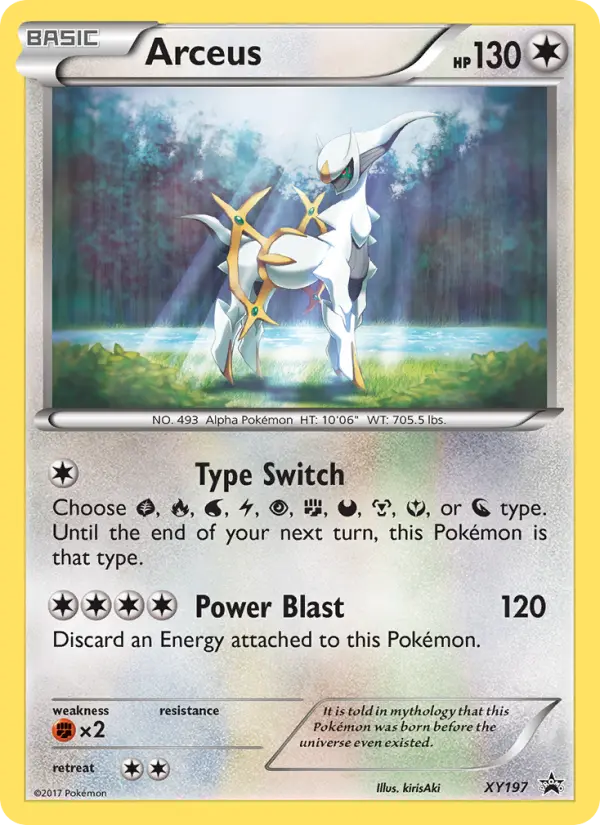 Arceus — XY Black Star Promos card #XY197