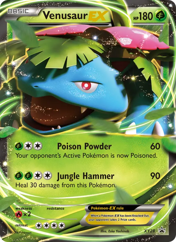 Venusaur EX — XY Black Star Promos card #XY28
