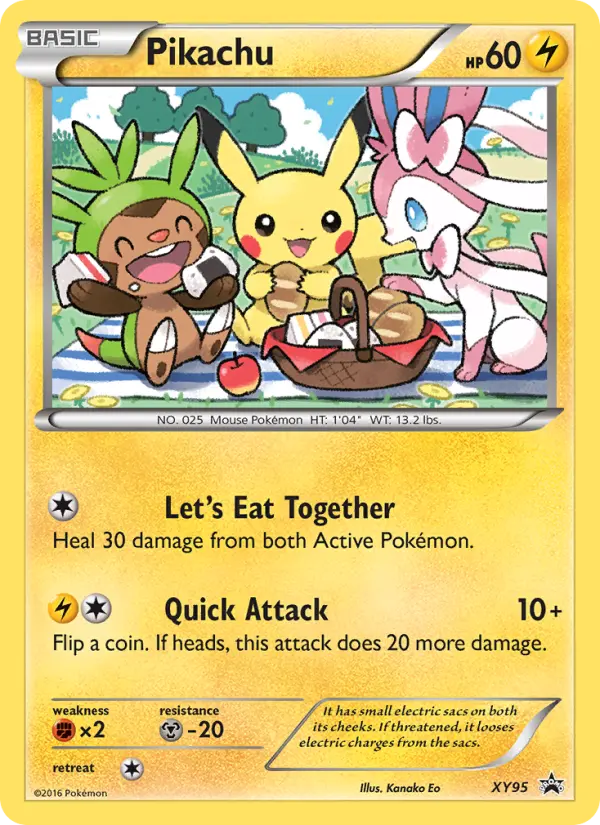 Pikachu — XY Black Star Promos card #XY95