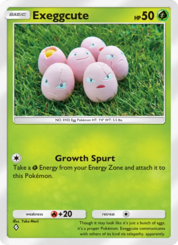 Exeggcute — Mythical Island card #001