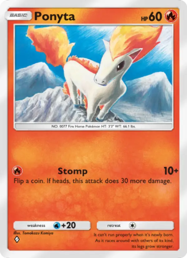 Ponyta — Mythical Island card #010