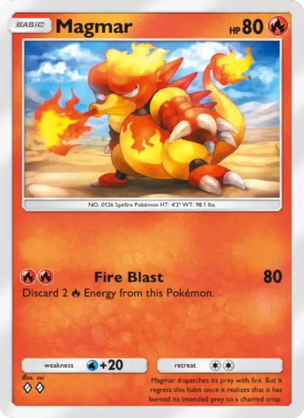 Magmar — Mythical Island card #012