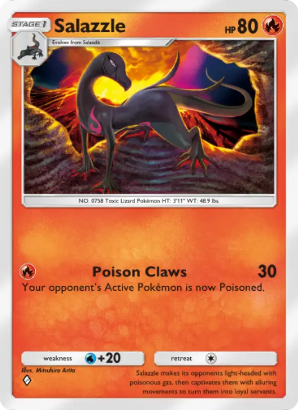 Salazzle — Mythical Island card #016