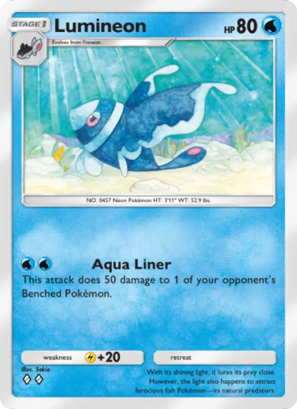 Lumineon — Mythical Island card #021