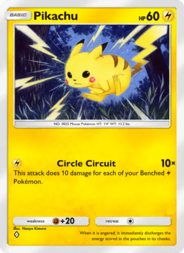 Pikachu — Mythical Island card #025